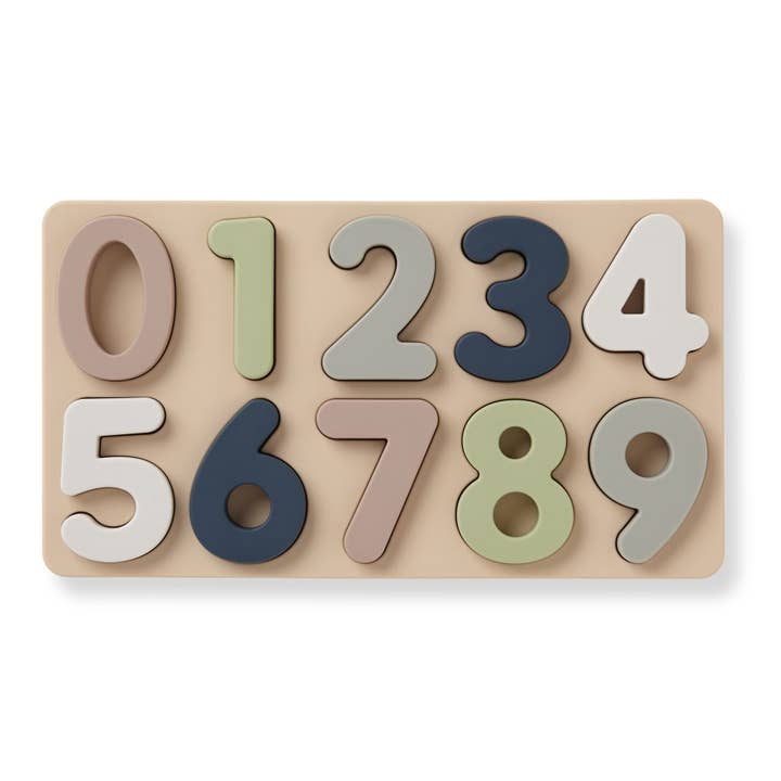 Ali+Oli - Wholesale Puzzle - Kids - Large Soft Silicone Number Puzzle (11-pc) for Toddlers