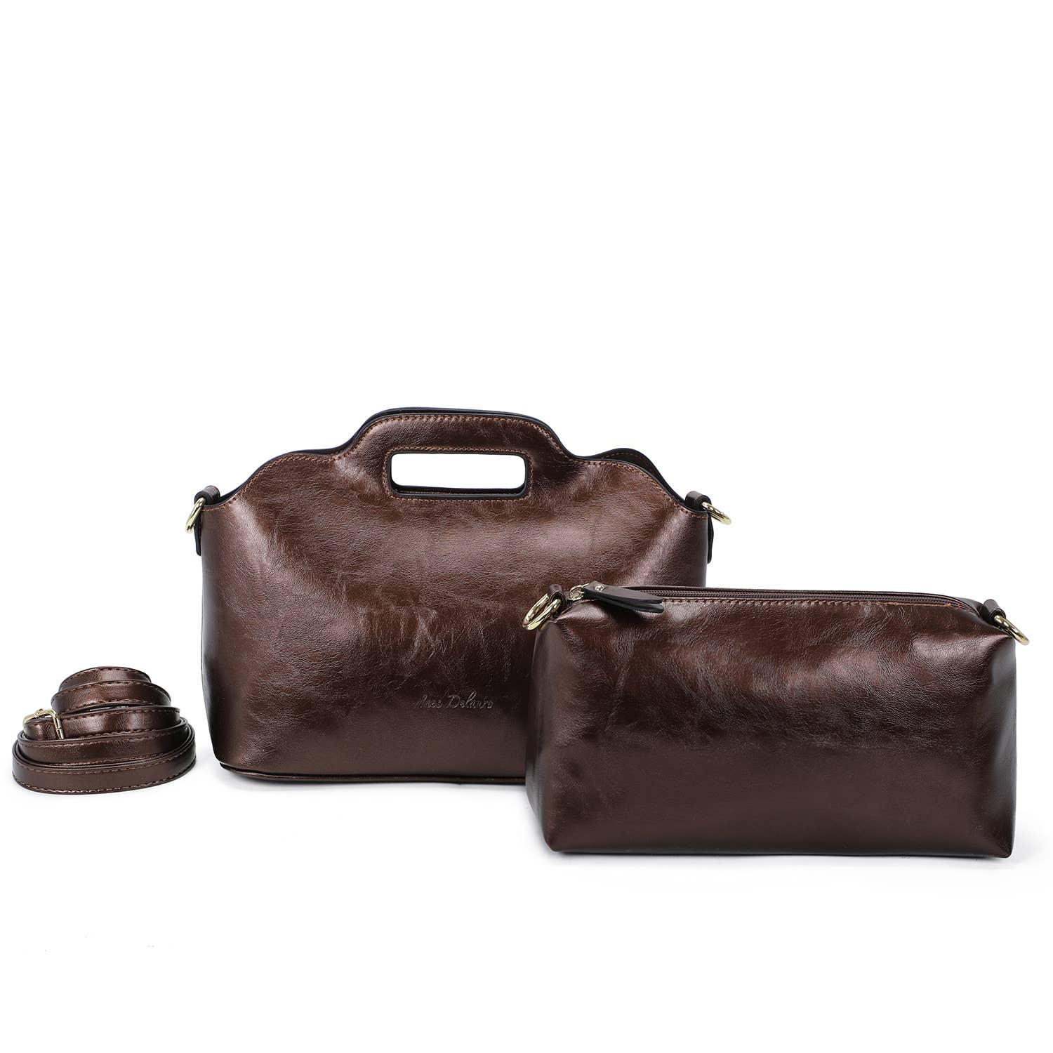 INES DELAURE – wholesale Top handle bag – women's – “Two in one” handbag30