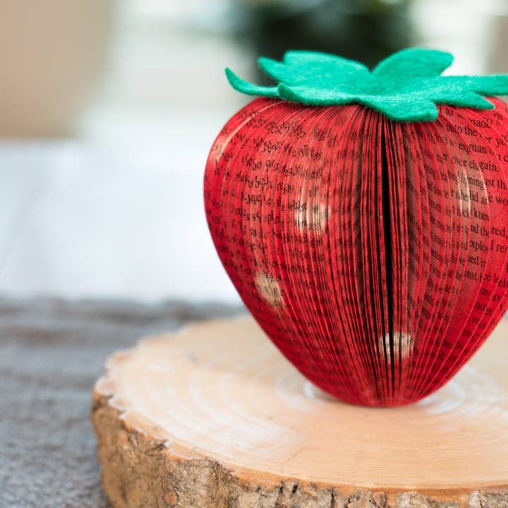 Root To Vine - Wholesale Decorative Tabletop Object - Strawberry Decor-Book Gift-Paper Anniversary-Summer Fruit