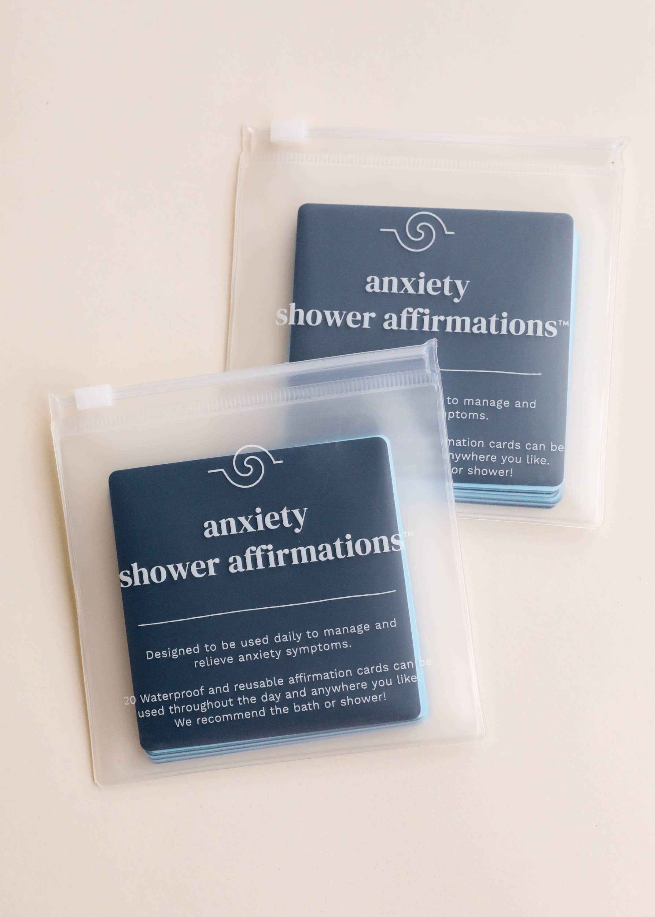 JaxKelly - Wholesale Stationery/Notecard Set - Shower Affirmation™ Display Cards - Anxiety1