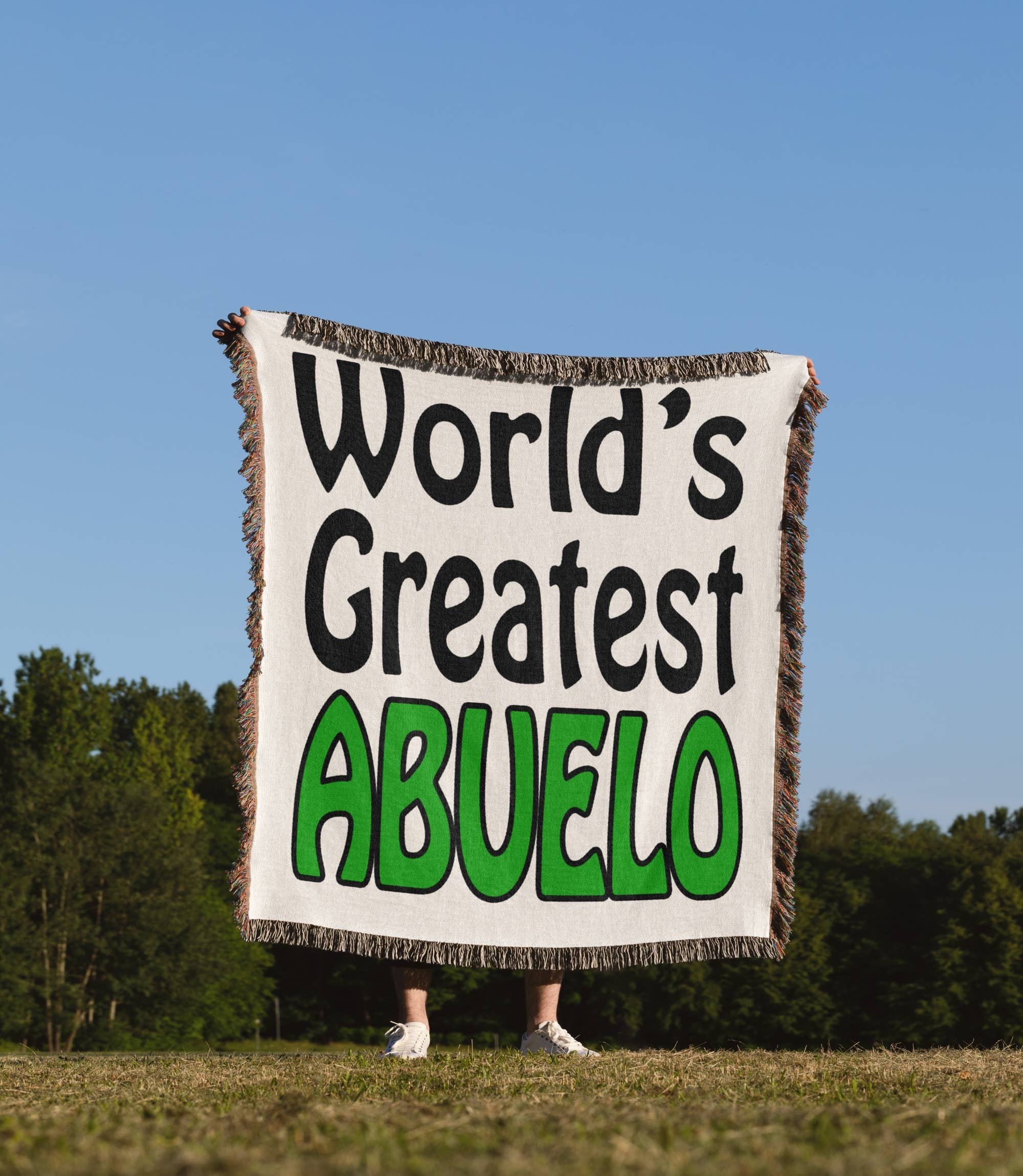 3dRose - Wholesale Throw Blanket - 3dRose, World’s greatest Abuelo, Green, Blanket1