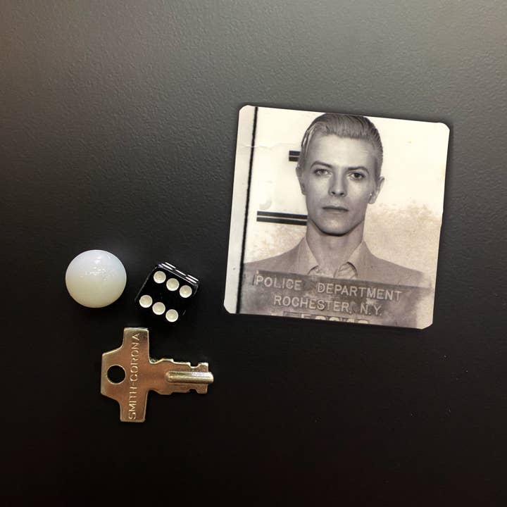 Lucky Mfg. Co. - Wholesale Magnet - David Bowie Mugshot 2x2 Magnet
