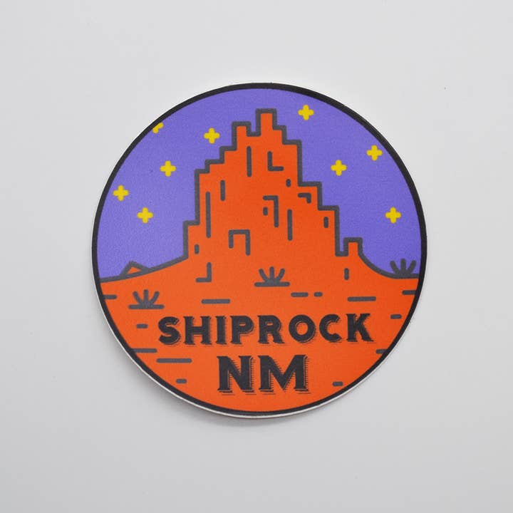Shiprock Retro - Autocollant pour la vente par Metal the Brand