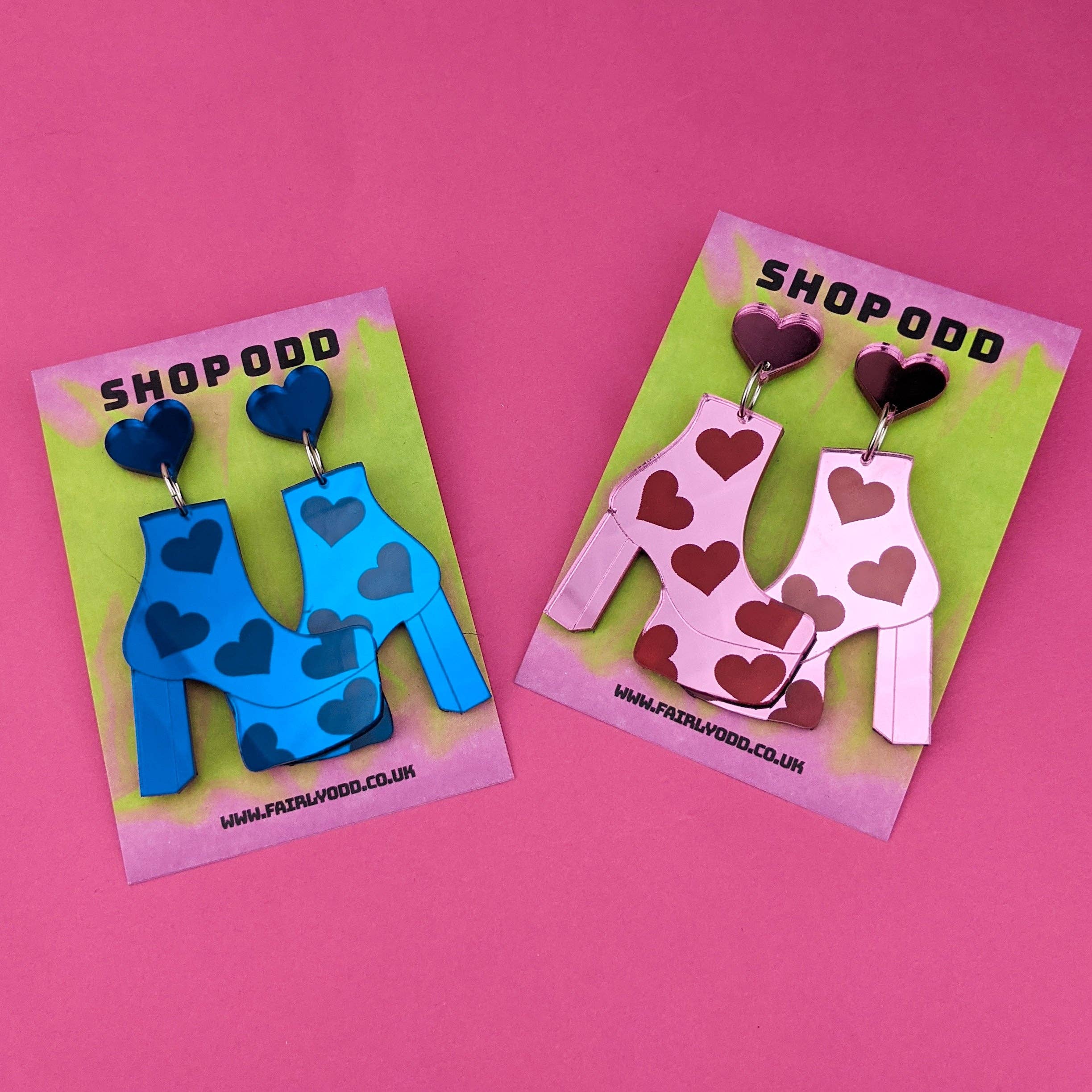 Fairly Odd Shop - Wholesale Dangle Earrings - THE Heart Boots!1