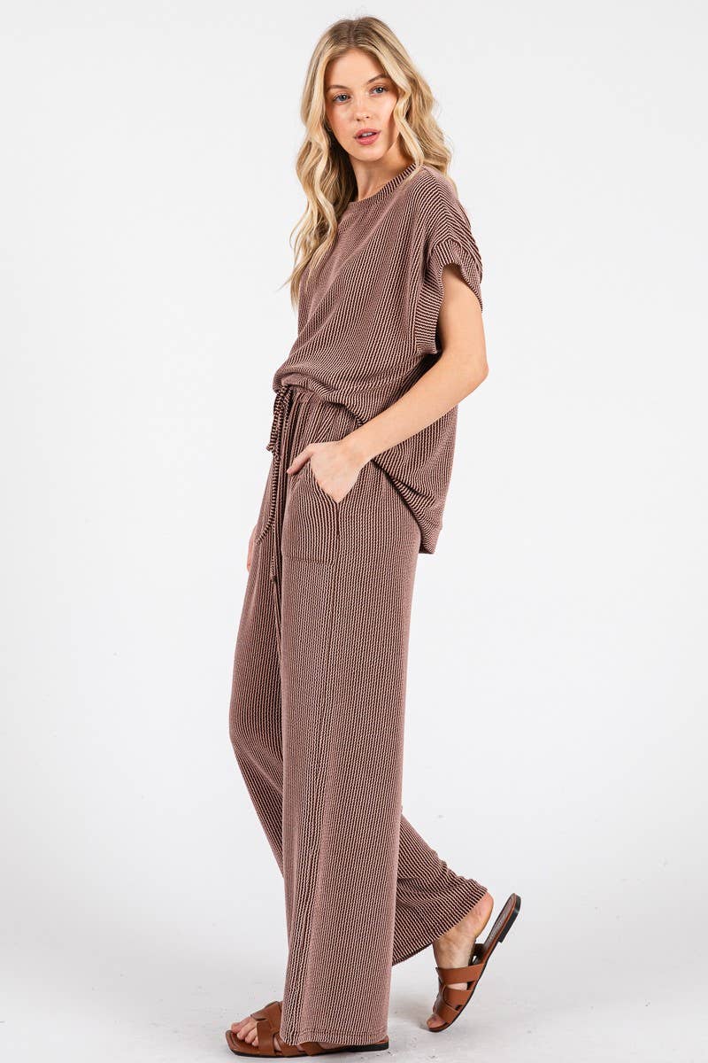 Sewn and Seen - Wholesale Mommy & Me Outfit Sets - Maternity - Striped Rib Knit Lounge Set28