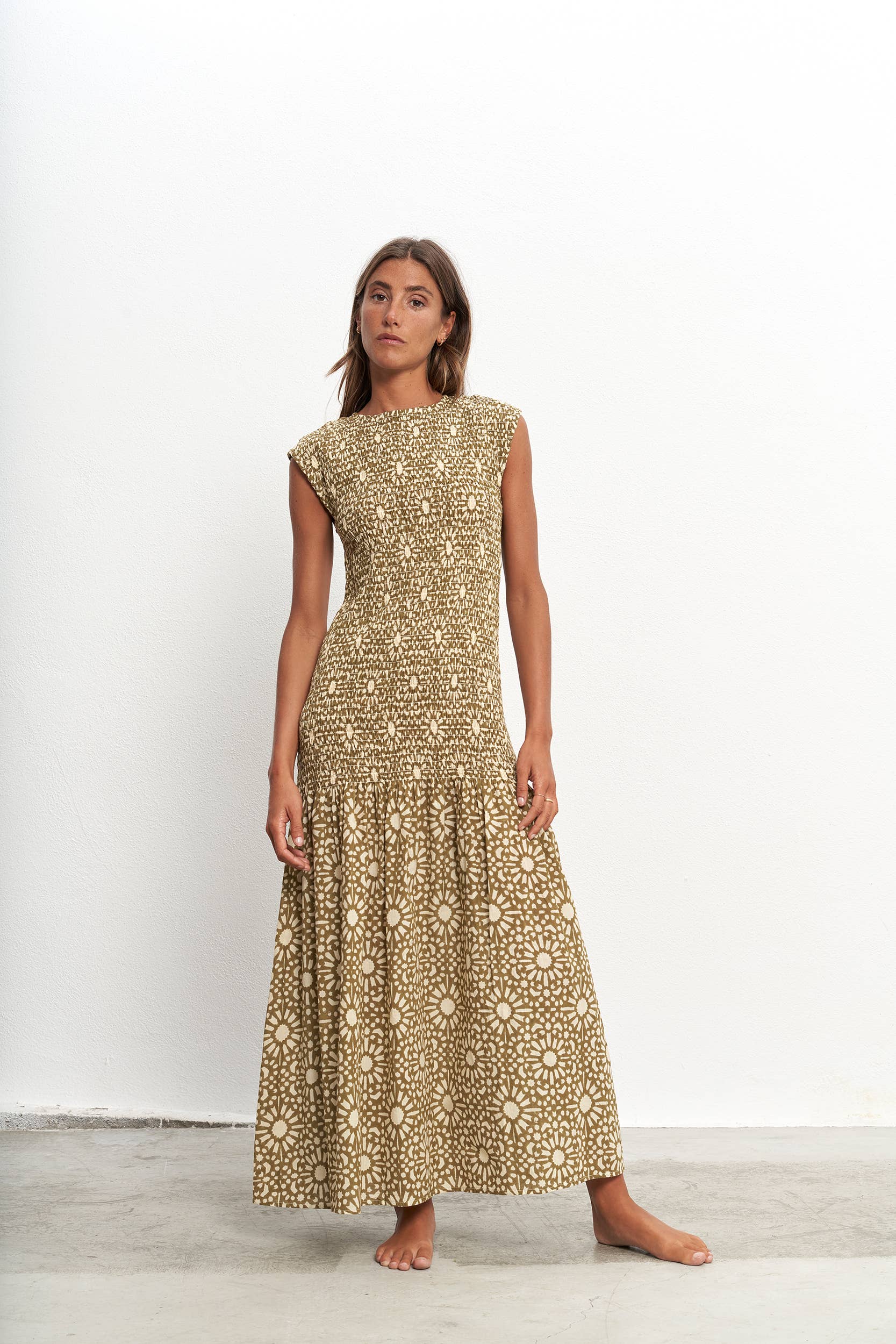 PAR&ESCALA - Wholesale Dress - Women's - EMMA GREEN DRESS