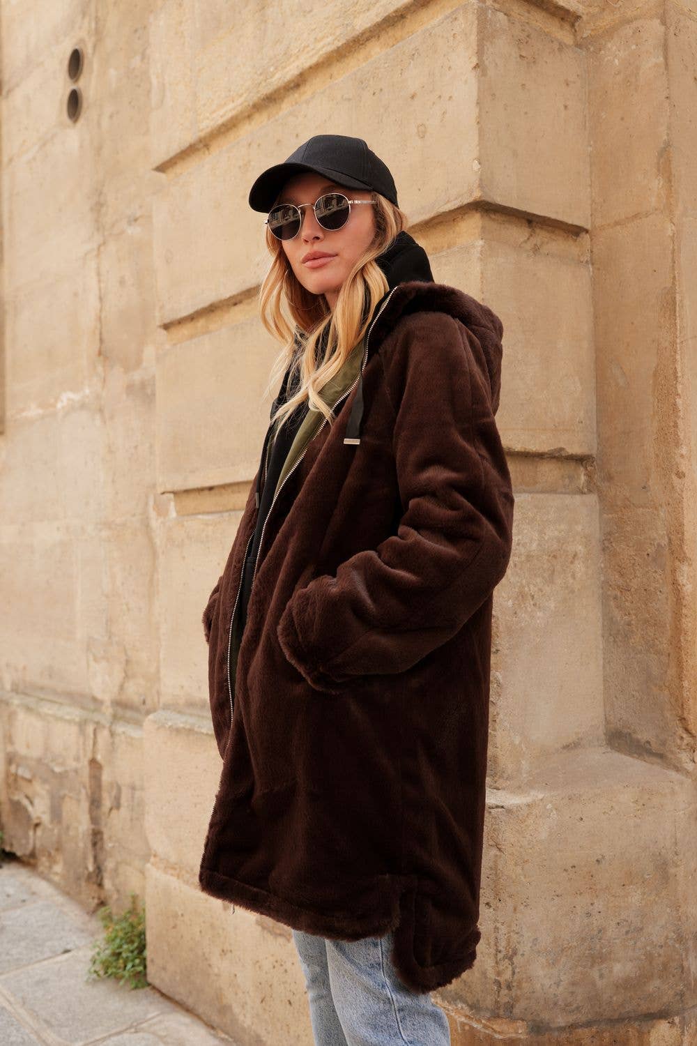 Attrait Paris - Wholesale Parka - Women's - Long hooded parka, reversible fur (Copy)6