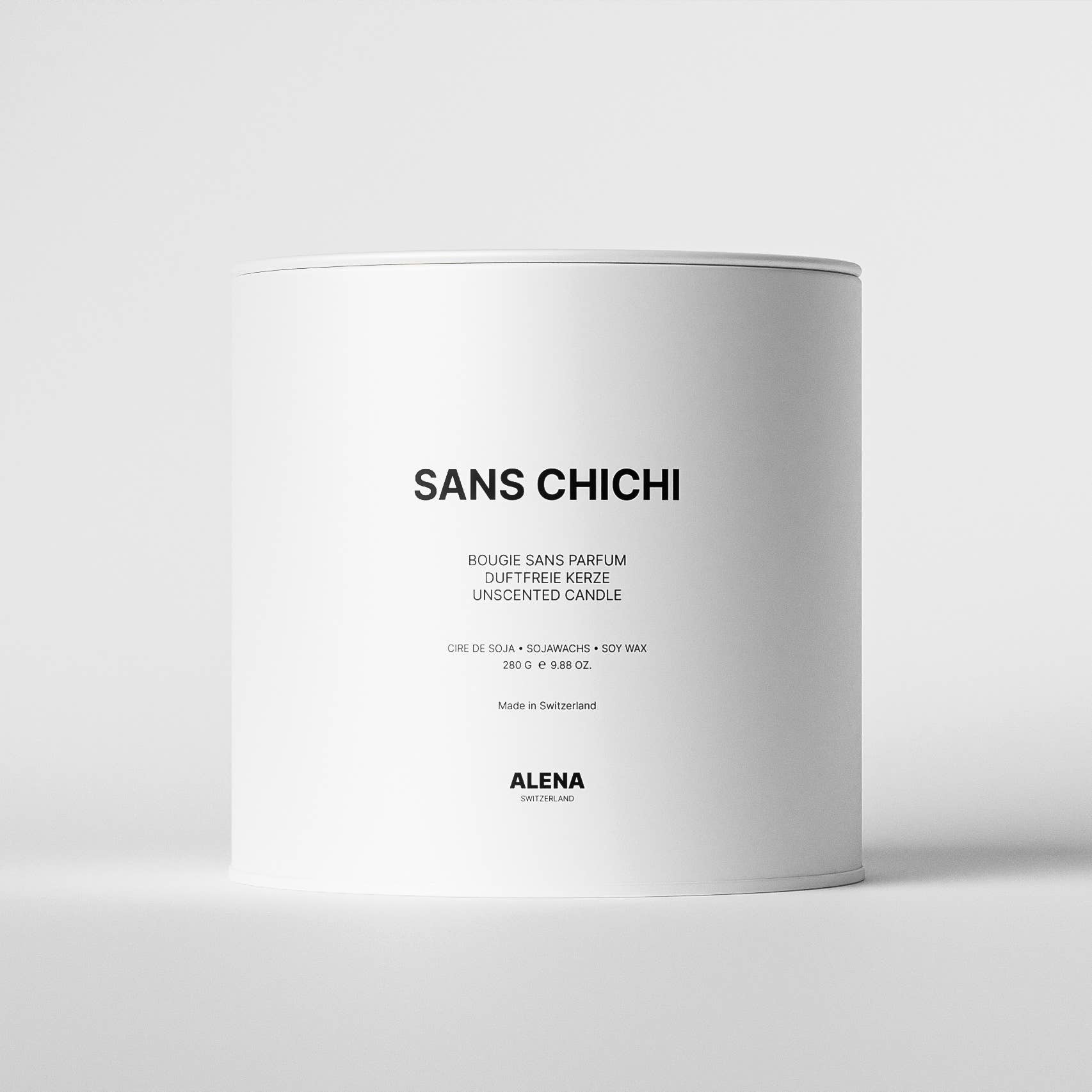 ALENA SWITZERLAND - Wholesale Jar/Filled Candle - Sans Chichi Unscented Candle – 280G5