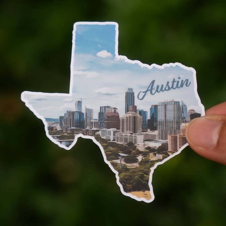Autocollant Austin, Texas pour la vente par Little Comfy Goods