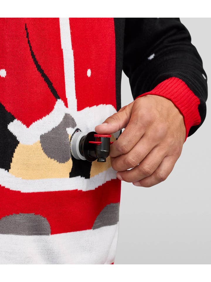 Tipsy Elves - Wholesale Knit Sweater - Men's - Jolly Juice Dispenser Sweater - Men's Naughty Christmas Knit1