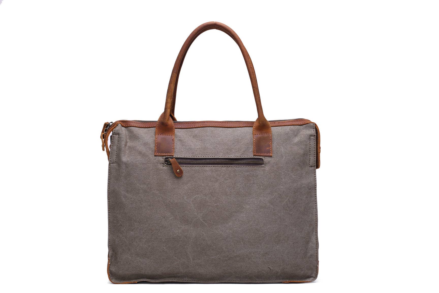 RockCow Leather Studio - Wholesale Laptop Bag - Men's - Men Fashion Canvas Leather Laptop Bag, Canvas Messenger Bag Briefcase Bags YD21932