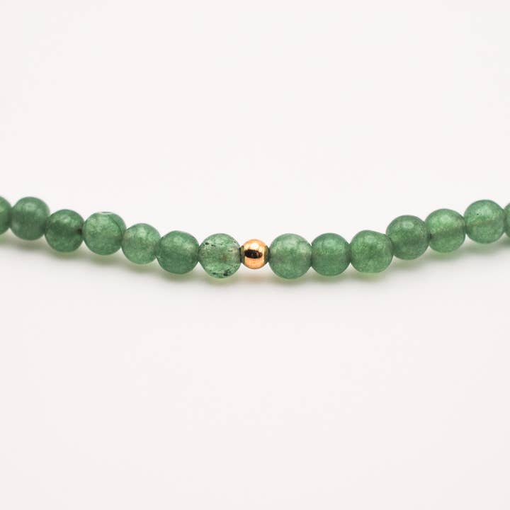 Ripple | Reiki Infused Jewelry - Wholesale Choker/Collar - Aventurine Solo Mini Choker1