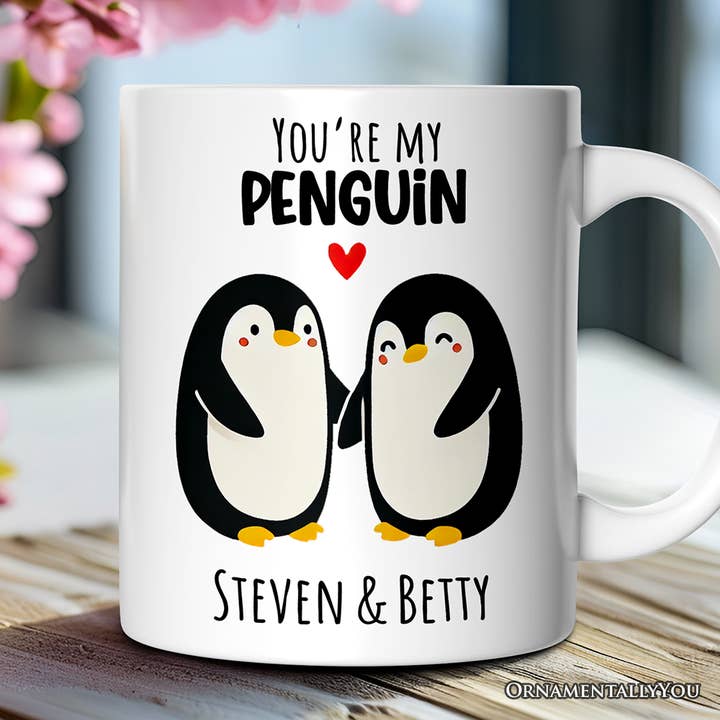 OrnamentallyYou - Wholesale Coffee Mug - You're my Penguin Mug for Couple, Mate for Life