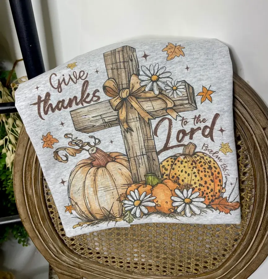 Gris cendré Rendez grâce au Seigneur (T-shirt Gildan Sub) en vente sur Faire0