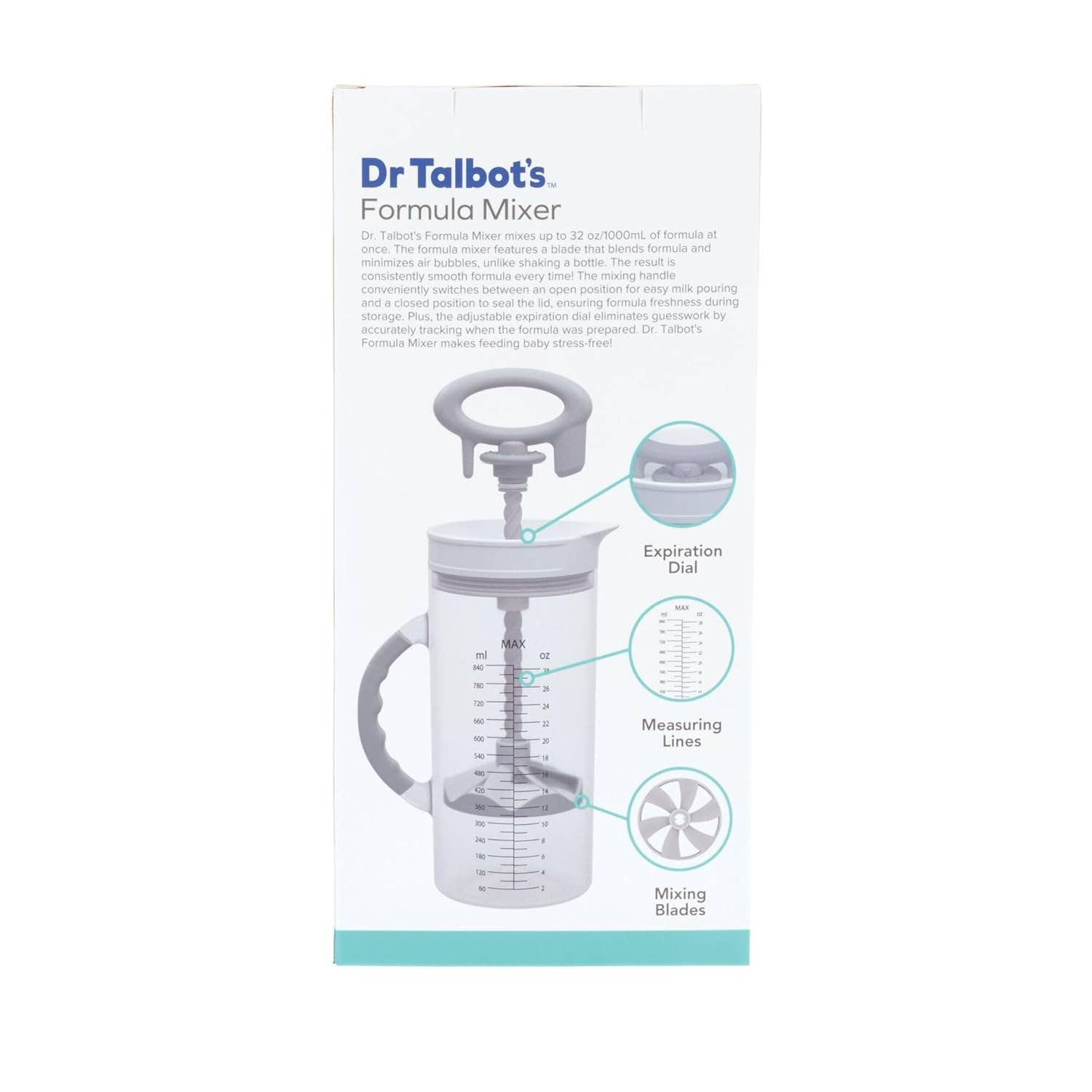 Dr. Talbot's - Vente Biberons - Mélangeur de Formule Dr. Talbot5