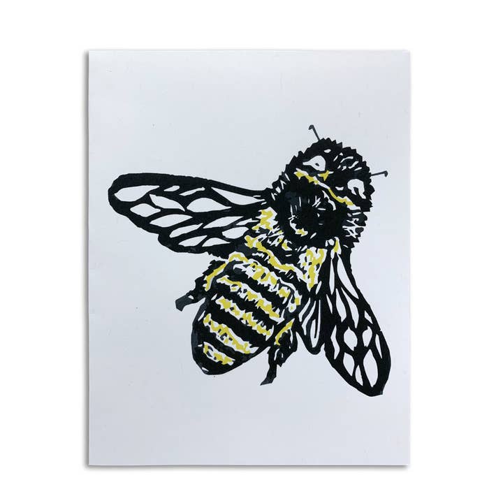 Sapphorica Creations- Bee Art Card for wholesale by Sapphorica Creations