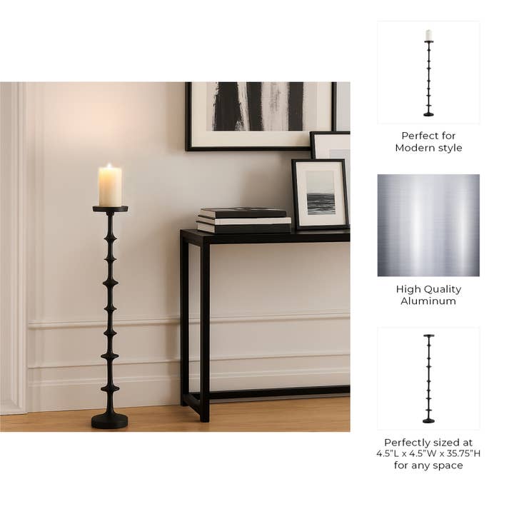 Sagebrook Home - Wholesale Candle Holder - Floor Pillar Candle Holder - Black Metal Abacus, 36 in.4