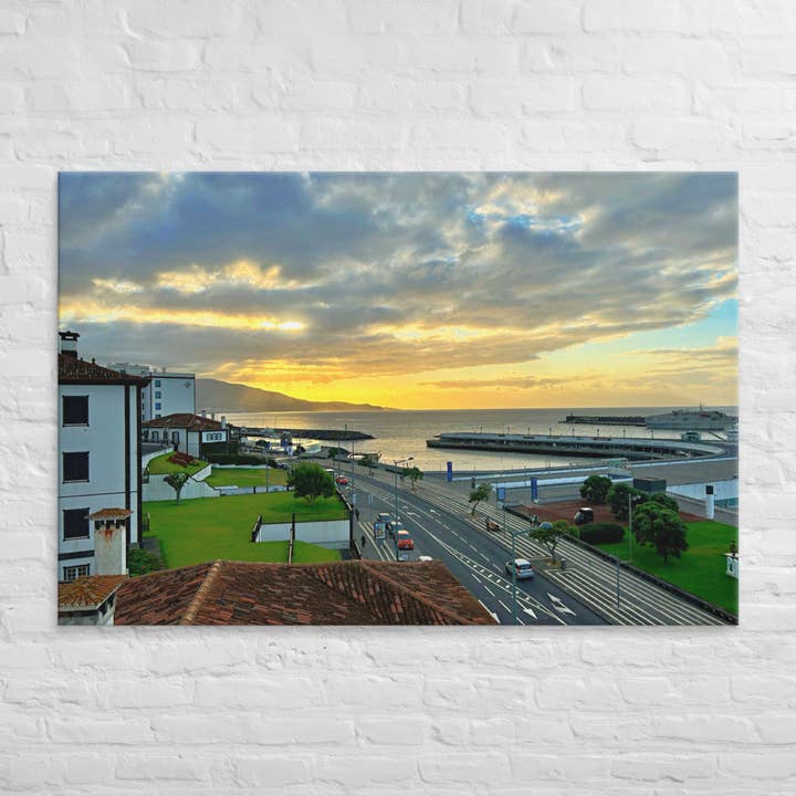 Impressions sur toile Harbour Sunrise pour la vente par Monmouth Paragon