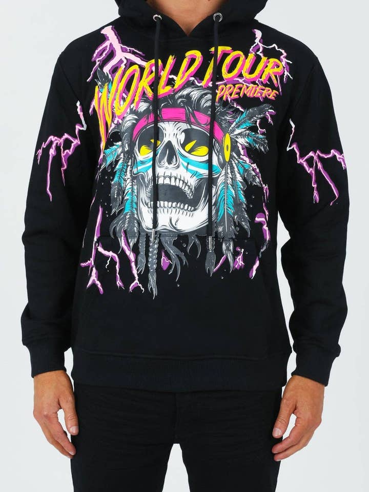 Black Thunder Hoodie for wholesale by World Tour