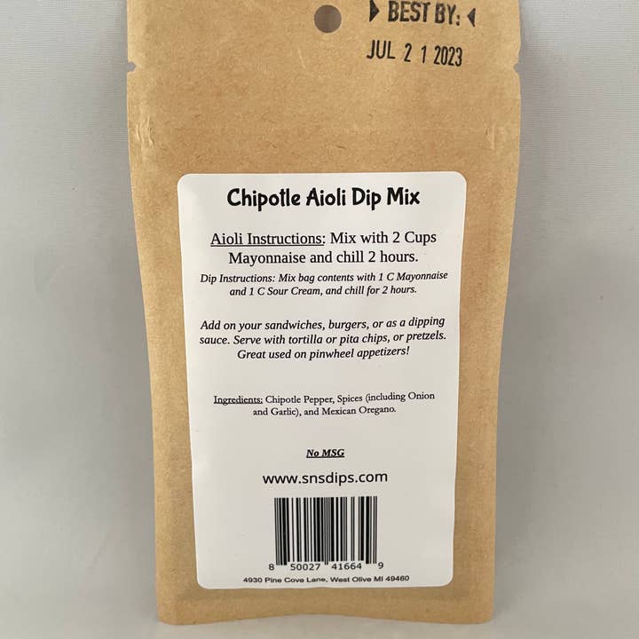 SnS Dips - Wholesale Dip - Chipotle Aioli Dip1