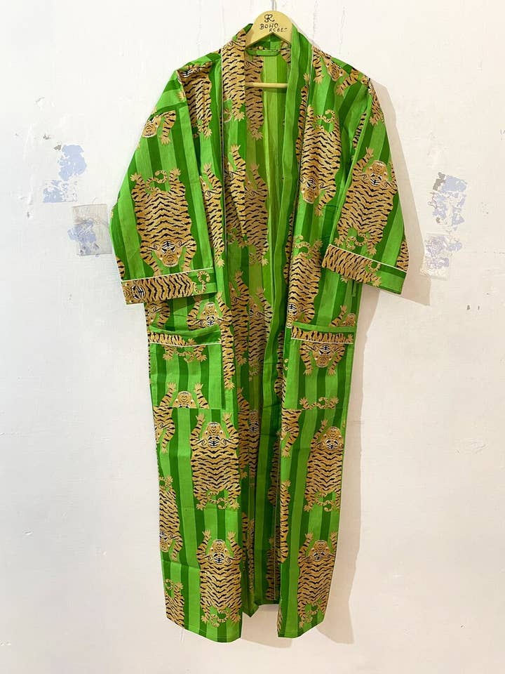 Indian 100% Cotton Kimono Robe Bridal Party Robe for wholesale by Bhawana Handicrafts