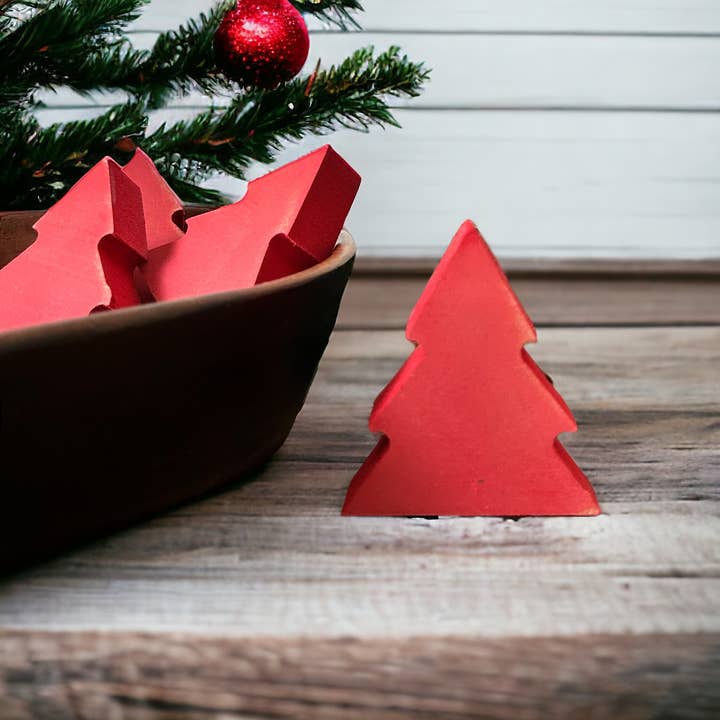 Primitive/Rustic MINI Wood Christmas Tree - Set of 3 for wholesale by Inkwood Crafters