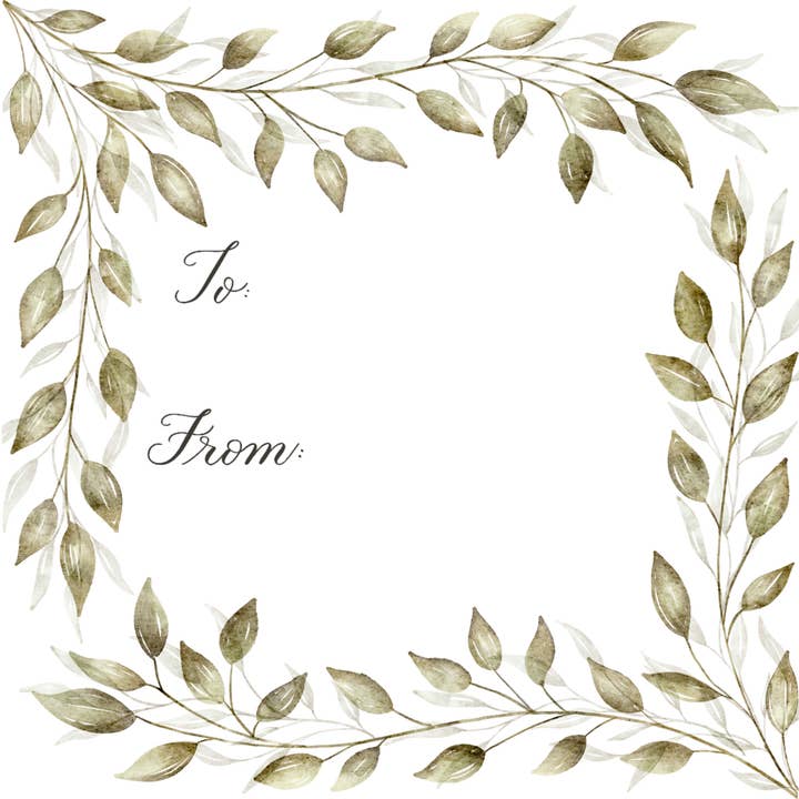 Blue Skies Lettering - Wholesale Gift Tag - Gift Tag Variety Pack (Square)6