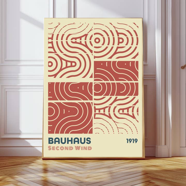 Impresión de Arte Bauhaus de Mediados de Siglo para venta al por mayor de Kumo Art Prints