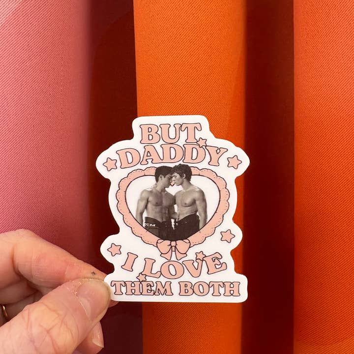 Sunshine Studio - Wholesale Sticker - “But Daddy I Love them Both” Heated Rivalry sticker2