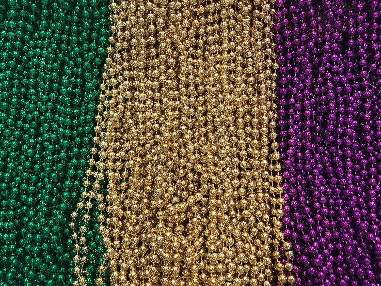 The Mardi Gras Krewe - Wholesale Party Favor - Mardi Gras Beads 33 inch 7mm, 12 Dozen, 144 Necklaces with Doubloon- Bulk Party Favors2