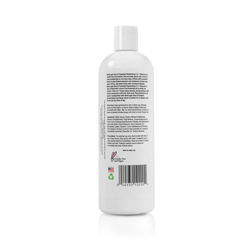Logic Products - Wholesale Pet Shampoo - Dog - BarkLogic Aloe & Flaxseed Deodorizing 2 in 1 Shampoo - Lemon Tree6