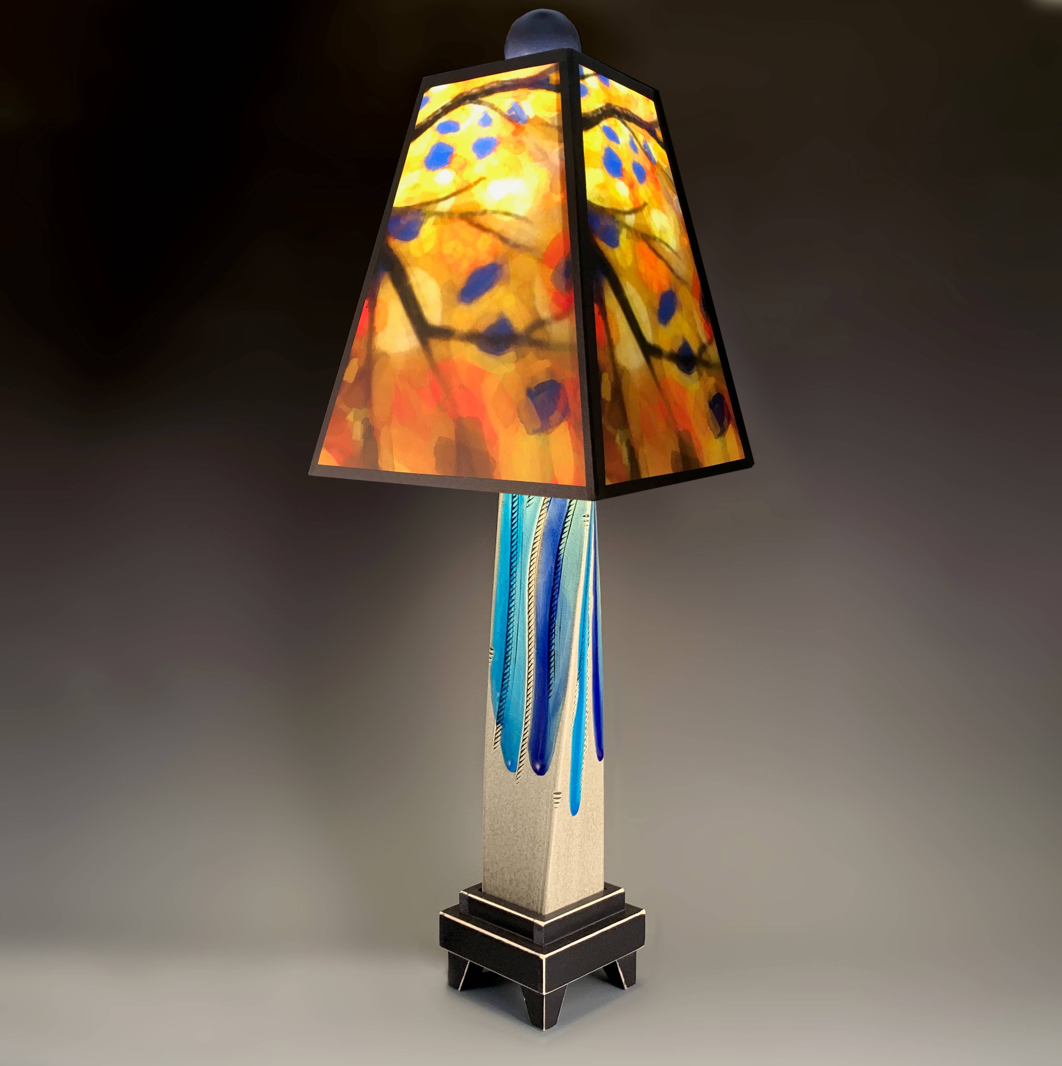 Macone Clay / Spooner Creek - Wholesale Accent/Desk Lamp - X - Stained Tree Lamp5