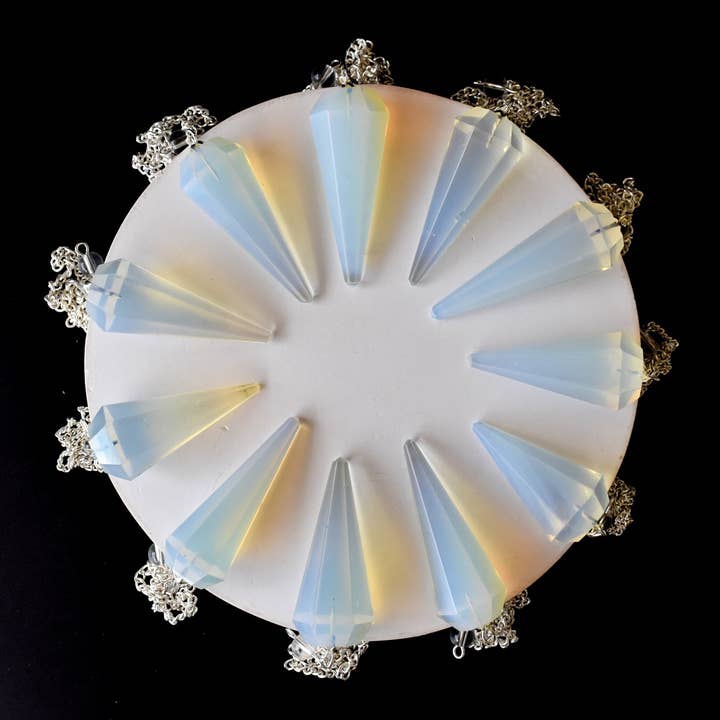 Soothing Crystals - Wholesale Spiritual Stone/Crystal - Dowsing Pendulum | Opal | Faceted | Crystal Pendulum7