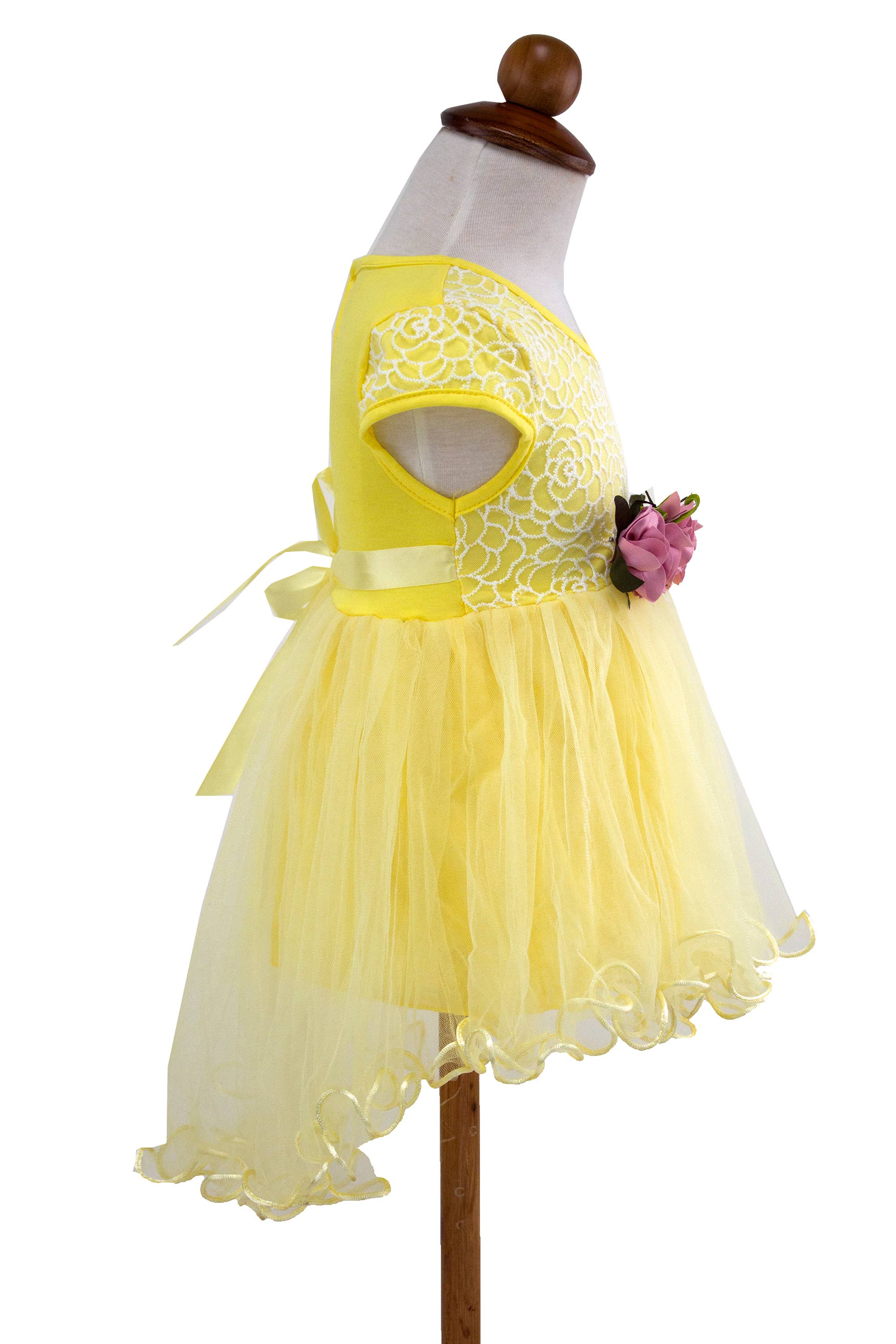 Fennco Styles - Wholesale Dress - Baby - Lace Tulle Baby Flower Girl Dress 4