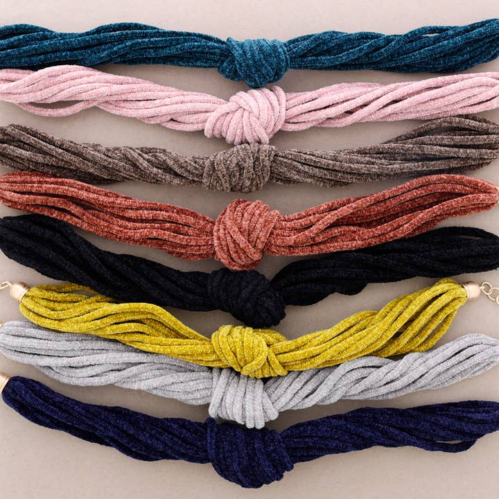 Sonata – Großhandel Gewebtes/geflochtenes Armband – Chenille-Kropfband in Nude4