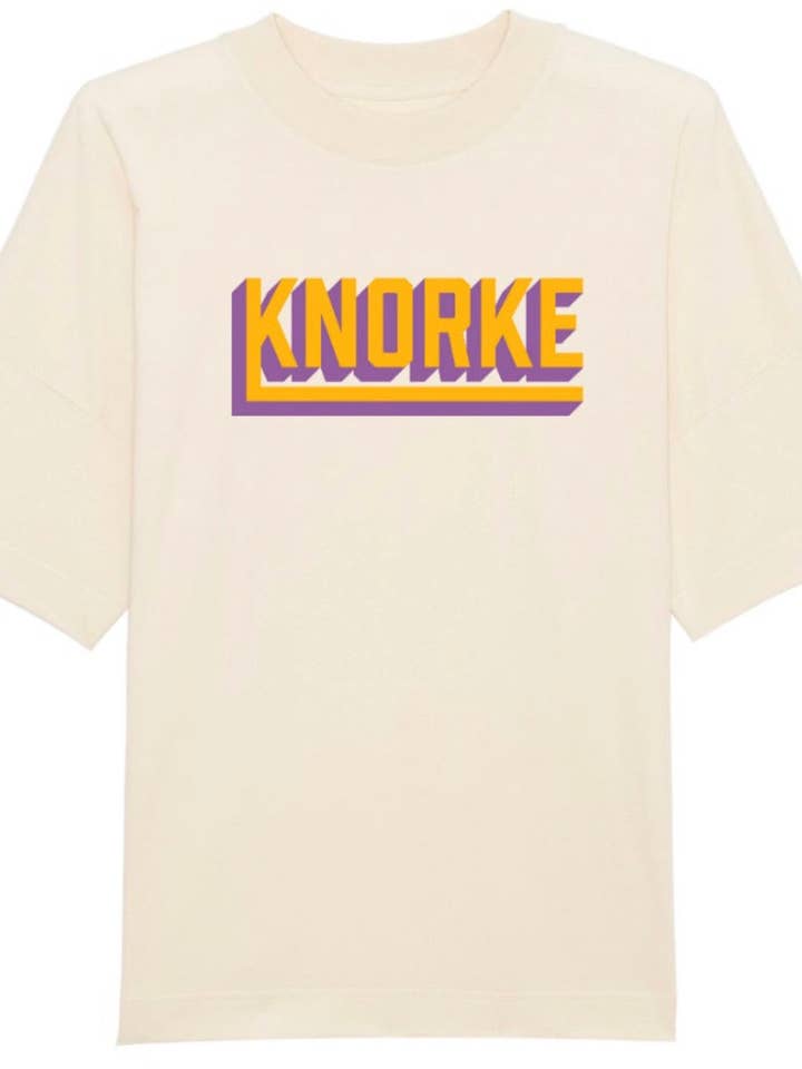 Oversized Shirt „KNORKE“ (naturbelassen) für den Großhandel von quatschbanane