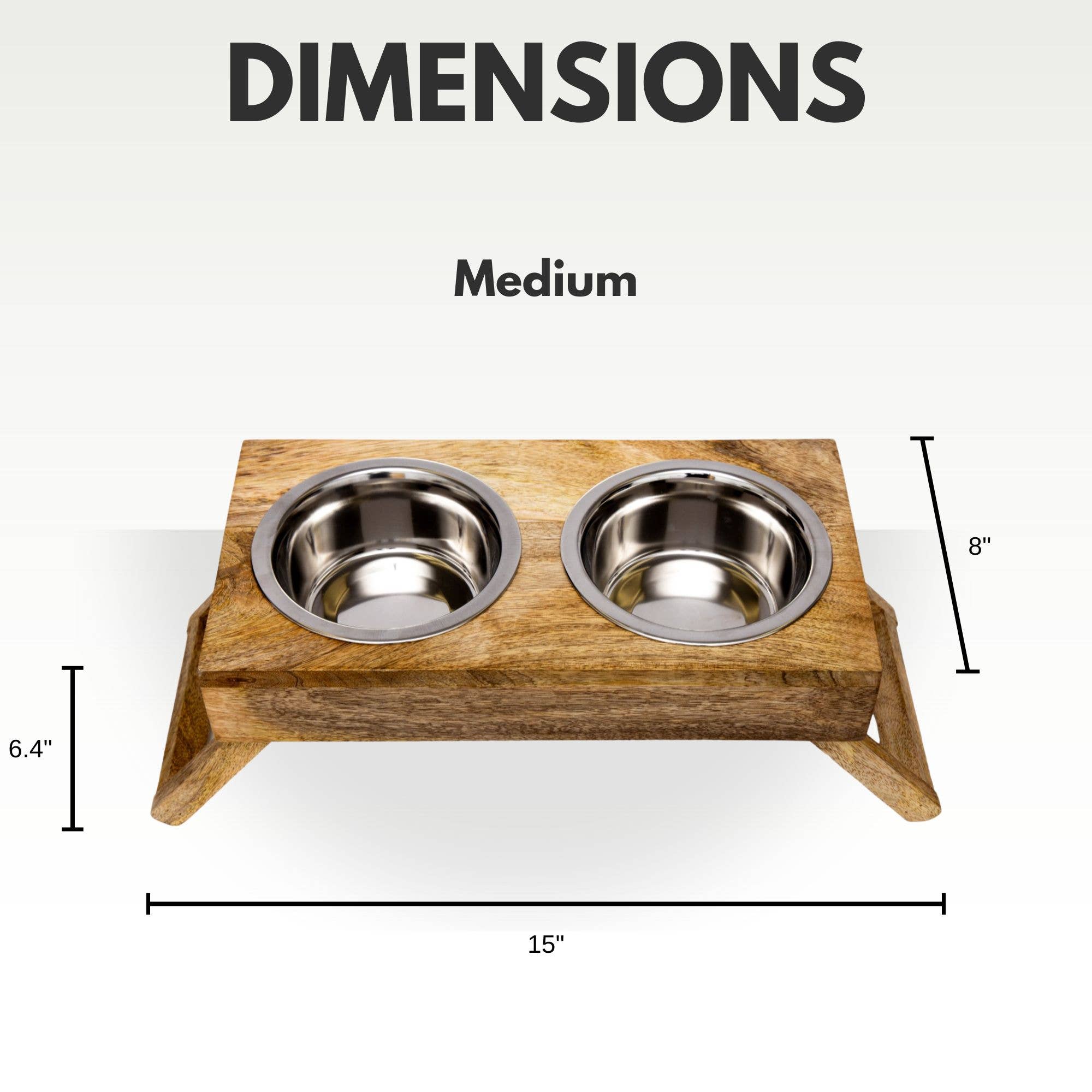 Jojo Modern Pets – wholesale Pet bowl – Cat/dog – Eco-Friendly Elevated Dog Wood Feeder in Natural Wood Finish5