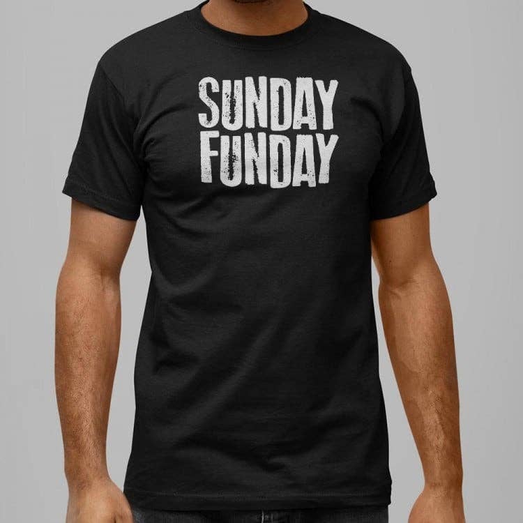 6DS - Wholesale T-shirt met print - Heren - Sunday Funday T-shirt voor heren0