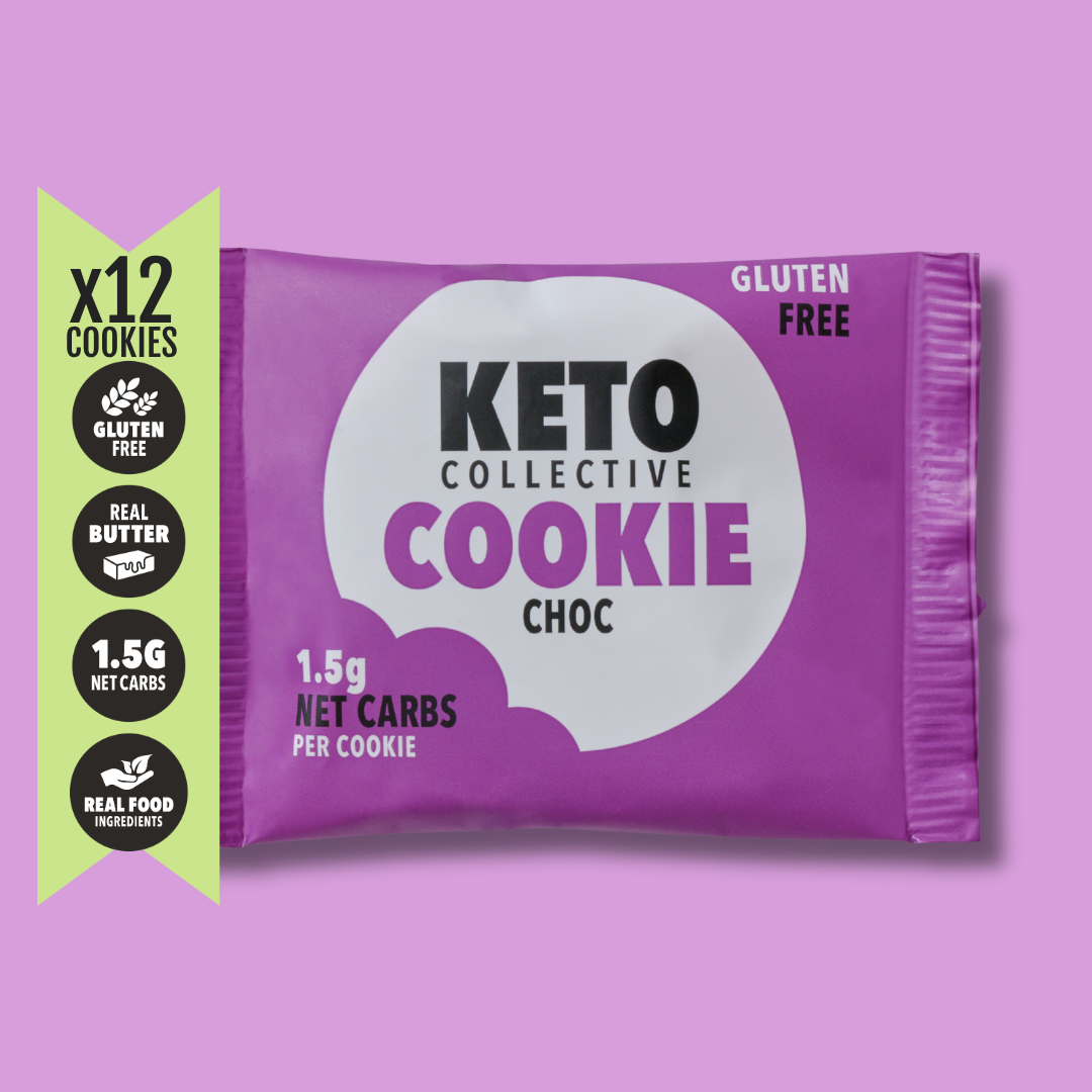 Keto Collective – wholesale Biscuit – KETO COOKIES - CHOC 1.5g NET CARBS - 30g COOKIE x124