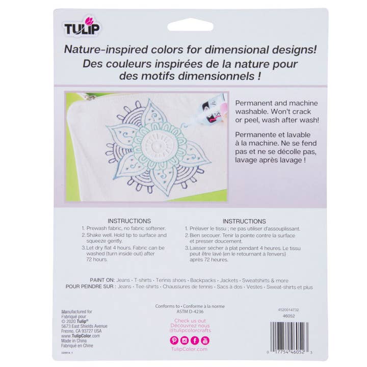 Tulip - Wholesale Paint Set - Tulip Dimensional Fabric Paint Wildflowers .75 fl oz 10 Pack