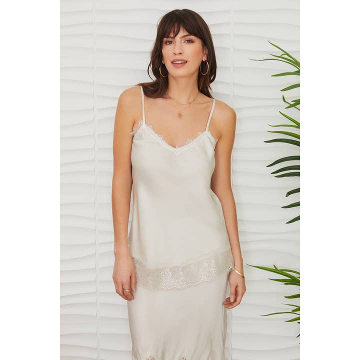 SILKY LACE CAMI (235002-2029-2-BEIGE) and other Purchase Wholesale camicie. Free Returns & Net 60 Terms on Faire trending on Faire.