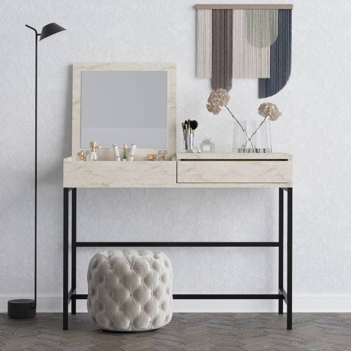Biggbrands GmbH - Wholesale Bedroom Furniture - Decormet Linda Dressing Table Travertine0