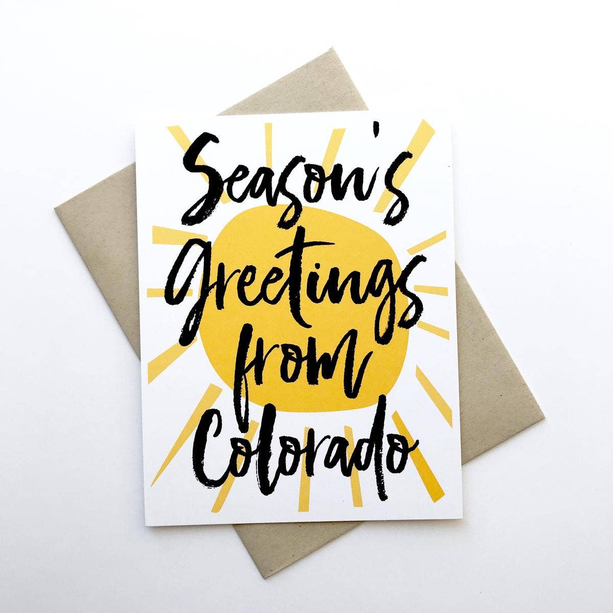 PAGEFIFTYFIVE - Wholesale Season's Greetings Card - Seasons Greetings Colorado Holiday Card1