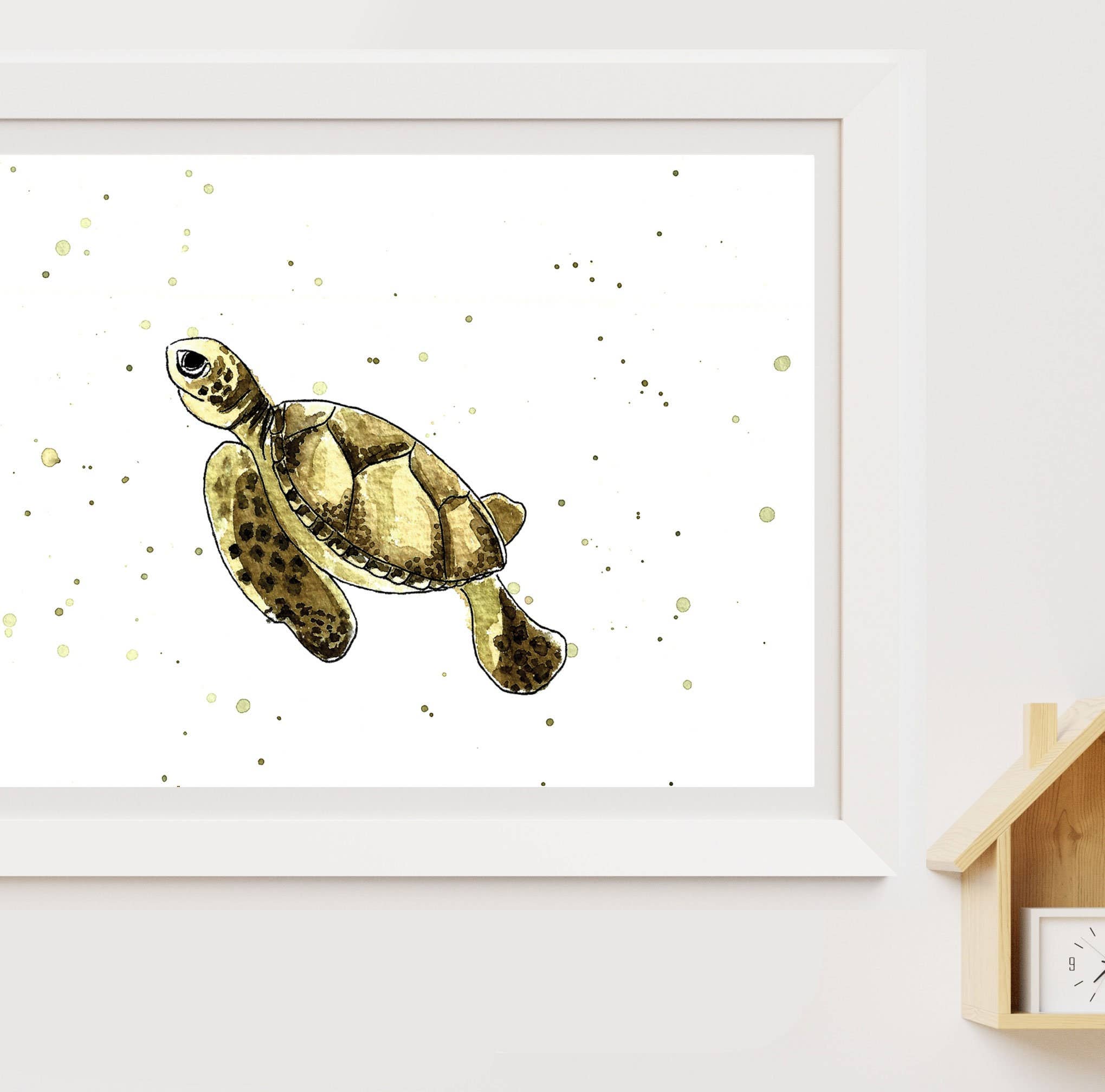 A4  A5 Print A House Is Not A Home Without A Tortoise