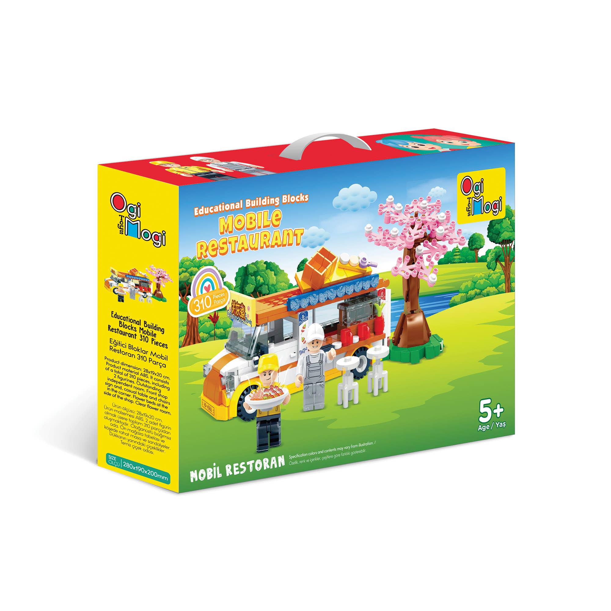 Multi Colored Ogi Mogi Mobile Restaurant Building Blocks Set 310 PCS, Compatible with Lego for wholesale on Faire3