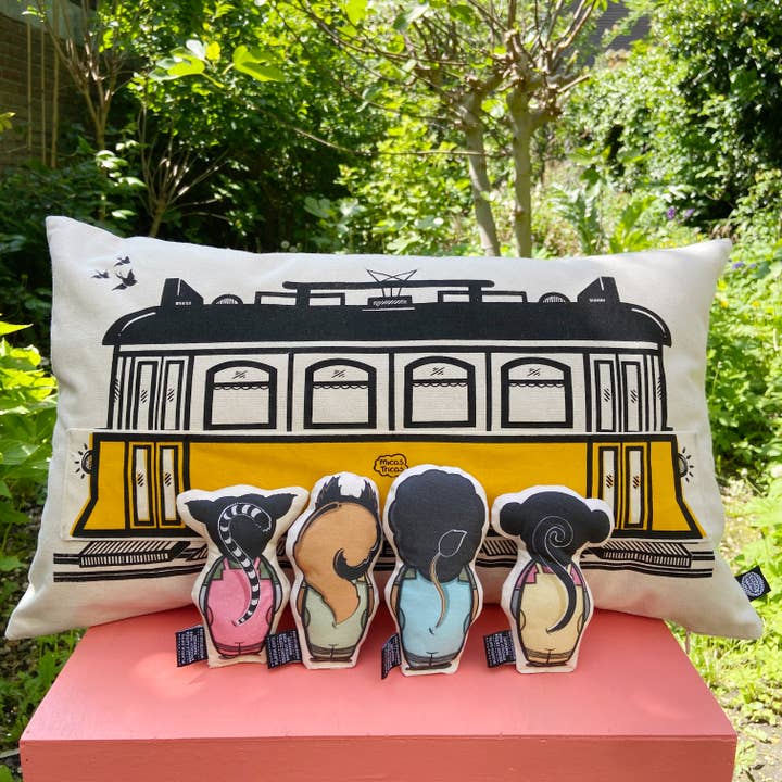 Micastricas - Wholesale Pillow/Cushion - Kids & Baby - Interactive Cushion - Old tram3