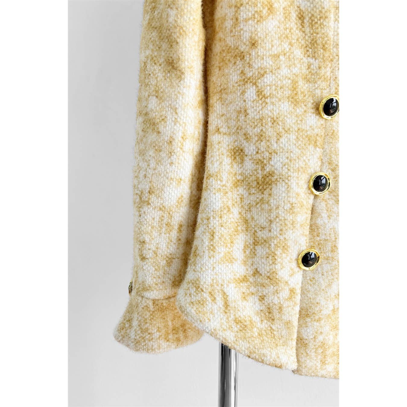 YELLOW X9542CS Tweed Blazer Skirt Set for wholesale on Faire4