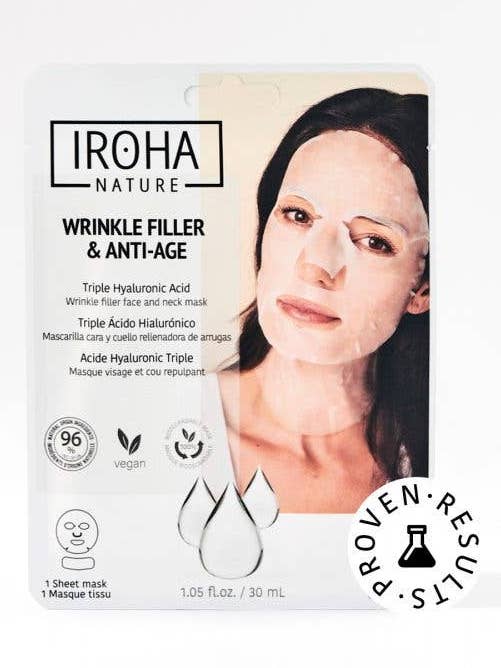Iroha Tissue Face & Neck Mask - Triple Ha - Plumping & Ultra for wholesale by Iroha Nature