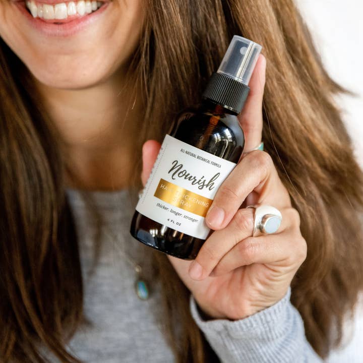 Nourish Natural Products - Wholesale Hair Spray - Hair Thickening Spray to boost volume and growth7