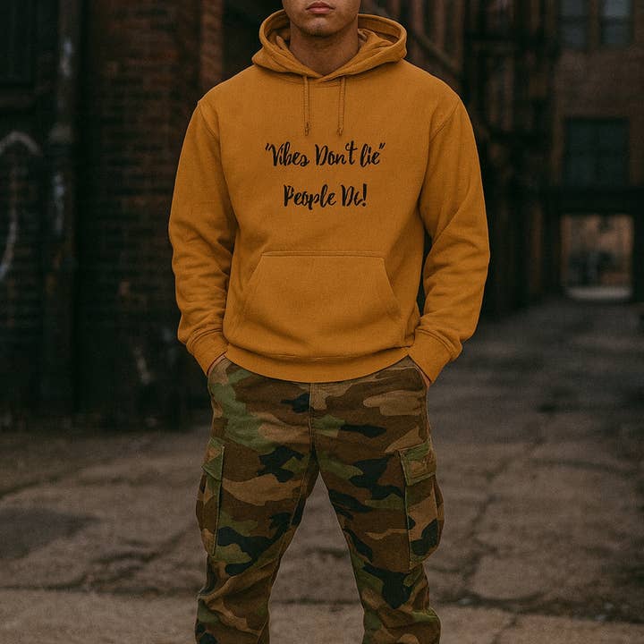 Vibes Liegen Niet Klassieke Volwassenen Hoodie voor wholesale door IAKAM